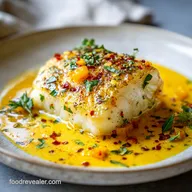 Tasty Baked Cod in Coconut Lemon Cream Sauce