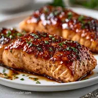 Baked Salmon Brown Sugar Crust in 25 Min