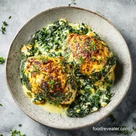 Healthy Baked Spinach Artichoke Chicken for 4