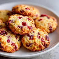 Chewy Christmas Cranberry Orange Cookies