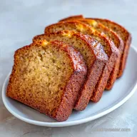 Eggless Moist Banana Bread with Yogurt