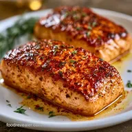 Garlic Powder Baked Salmon for 4