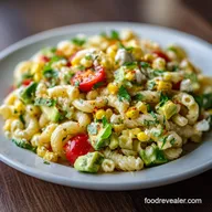 Healthy Street Corn Pasta Salad: High Protein