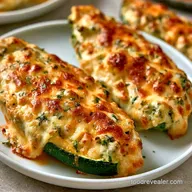 Parmesan Zucchini Boats for 4 Servings