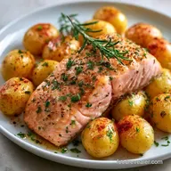 Roasted Salmon with Potatoes