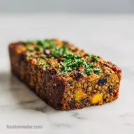 Vegan Lentil Loaf Recipe with Umami Mushrooms for 8 Servings