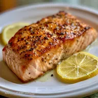Simple Salt Pepper Baked Salmon in 25 Min