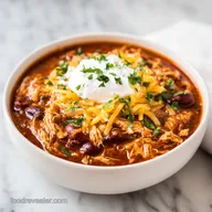Cream Cheese Chicken Chili in 4 Hours for 6 Servings
