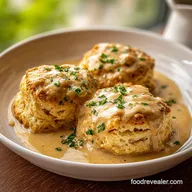 Biscuits and Gravy: Fluffy and Creamy