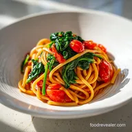 Delicious Spinach Tomato Pasta for 4 Servings
