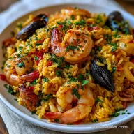 Seafood Paella for 6 Servings