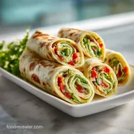 Vegetable Tortilla Roll Ups: Crunchy & Tangy