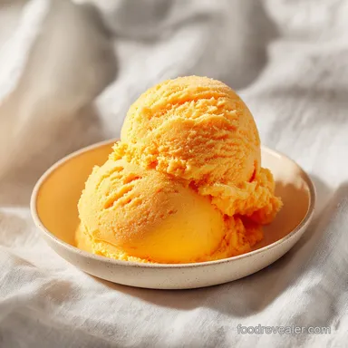 2-Ingredient Orange Sherbert with Condensed Milk for 6 Servings