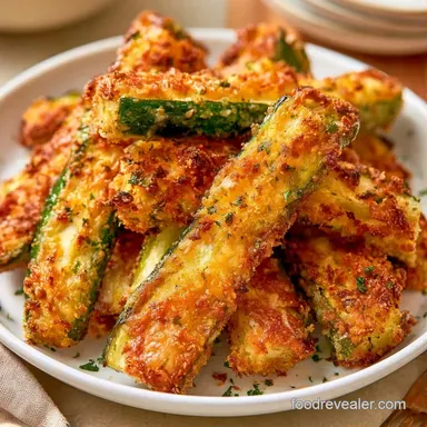 Crispy Air Fryer Zucchini in 17 Minutes Recipe Card