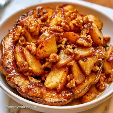 Stuffed Acorn Squash with Apples Recipe Card