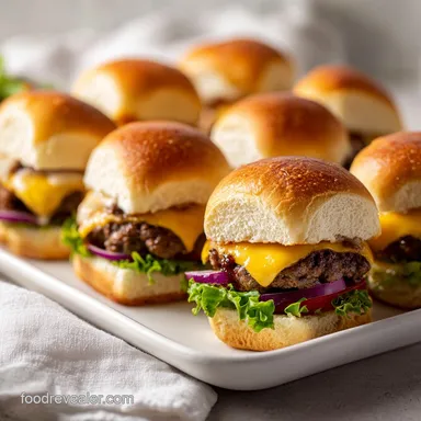 Cheeseburger Sliders for 12 Servings: A Baked Comfort Classic