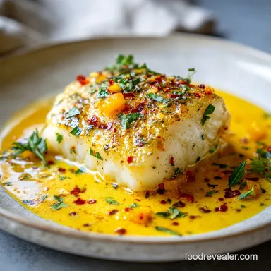 Tasty Baked Cod in Coconut Lemon Cream Sauce