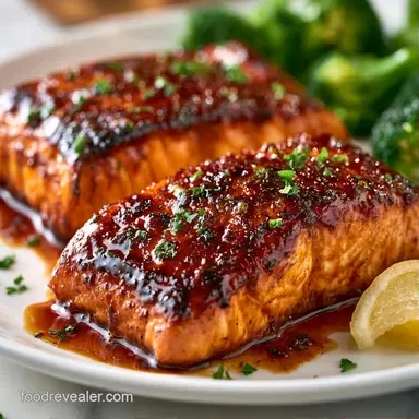 Baked Salmon Brown Sugar Crust in 25 Min Recipe Card