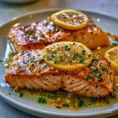 Baked Salmon with Garlic in 20 Minutes Recipe Card