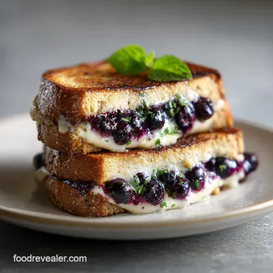 Gourmet Blueberry Grilled Cheese in 30 Min