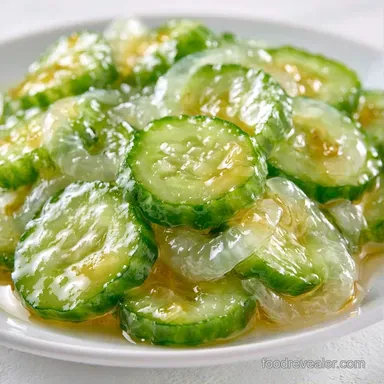 Bread and Butter Pickles with Cider Vinegar Recipe Card