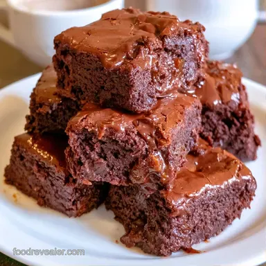 Chocolate Date Brownies in 30 Minutes Recipe Card
