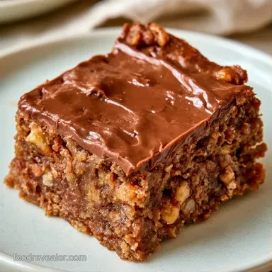 Chocolate Date Nut Bars for 12 Servings Recipe Card