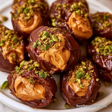 Chocolate Peanut Butter Dates for 12 Recipe Card