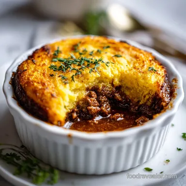 Shepherd's Pie Recipe with Ground Beef in 70 Minutes Recipe Card