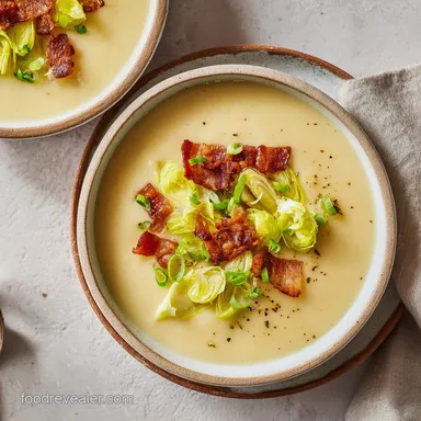Colcannon Soup Recipe with Bacon Recipe Card