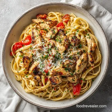 Creamy Cajun Chicken Pasta for 4 Servings in 30 Minutes Recipe Card