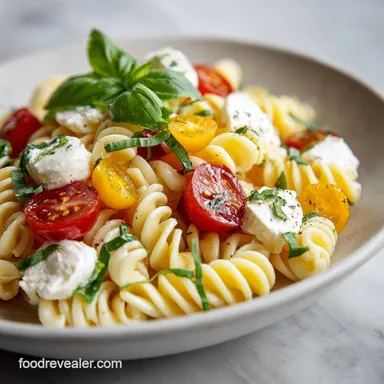 Creamy Caprese Pasta Salad in 20 Minutes