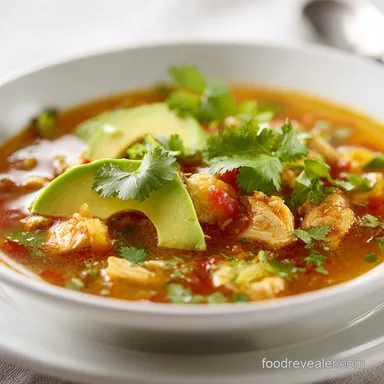 Creamy Southwest Chicken Soup: One-Pot Recipe Card