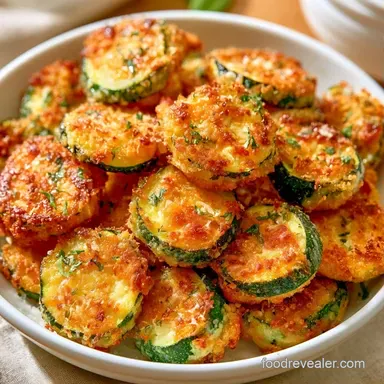 Crispy Baked Zucchini Chips with Parmesan Recipe Card