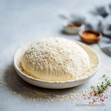 Pizza Dough Recipe for 2 Bases with Crispy Chewy Crust Recipe Card