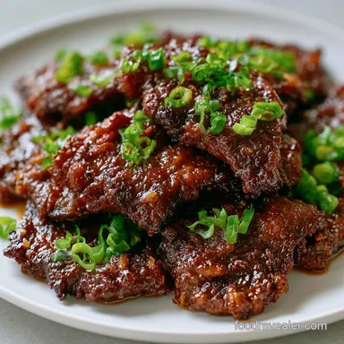 Crispy Mongolian Beef in 25 Minutes Recipe Card