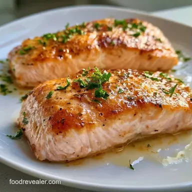 Crispy Skin Oven Baked Salmon in 20 Min Recipe Card