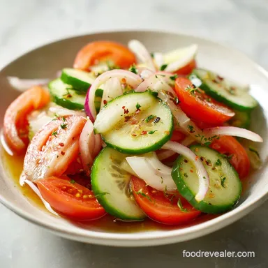 Cucumber Tomato Onion Salad in 35 Minutes Recipe Card