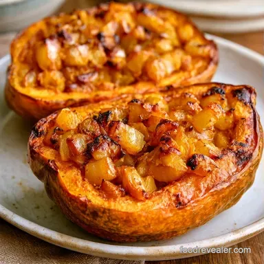 Curried Stuffed Acorn Squash for 4 Recipe Card