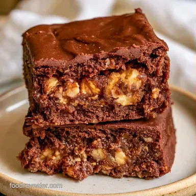 Dark Chocolate Date Bars with Walnuts Recipe Card