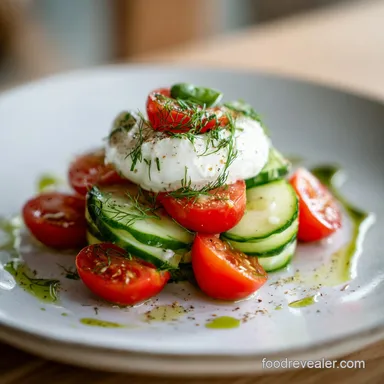 Easy Cucumber Caprese Salad in 15 Minutes Recipe Card
