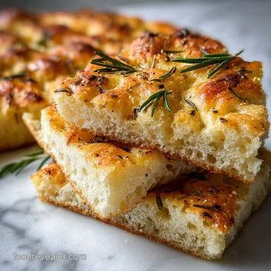 Easy Focaccia Bread Recipe for 12 Servings