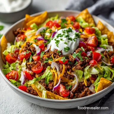 Easy Taco Salad Recipe for 4 Servings in 25 Minutes