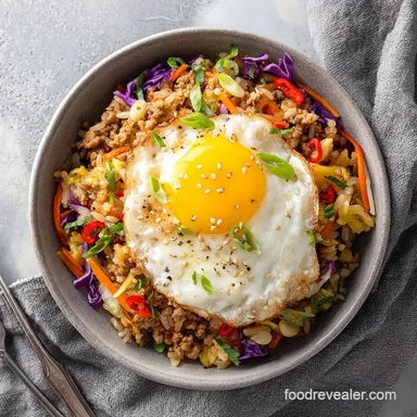 Egg Roll In A Bowl Recipe for 4 Servings with Ground Turkey
