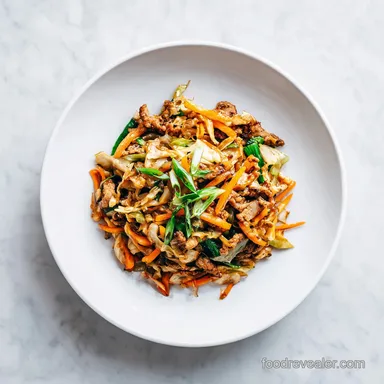 Egg Roll Stir Fry Recipe in 20 Minutes Recipe Card