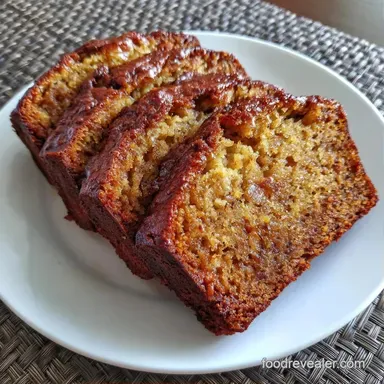 Eggless Moist Banana Bread with Yogurt Recipe Card