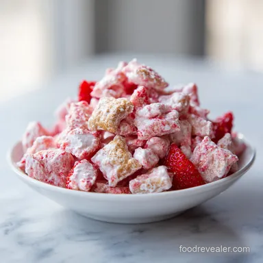 Fluffy Strawberry Shortcake Puppy Chow in 35 Minutes Recipe Card