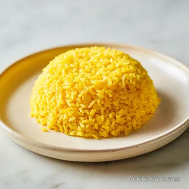 Yellow Rice Recipe with Turmeric for 6 Servings Recipe Card