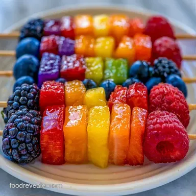 Fruit Party Skewers in 15 Minutes Recipe Card