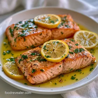 Garlic Butter Baked Salmon in 23 Minutes Recipe Card